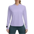 thumbnail image 6 of Bosfbaoi Womens UPF 50+ Sun Protection Hoodie Shirt Long Sleeve Fishing Hiking Outdoor UV Shirt Lightweight, 6 of 7