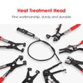 thumbnail image 3 of Riwcyla 9 PCS Flexible Wire Long Reach Hose Clamp Pliers Kit Automobile Hose Remover Pliers Fuel Oil Separation Swivel Angled Flat Band Clic,R Collar Pliers Auto Repairing, 3 of 6