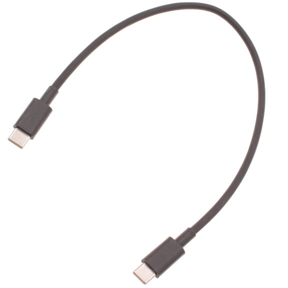 PD Fast Charge 1ft Short USB-C Cable for Samsung Galaxy S25/Ultra/Plus - Cord Power Wire Type-C to Type-C Sync Black