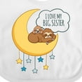 thumbnail image 4 of Inktastic I Love My Big Sister Boys or Girls Baby Bib, 4 of 4