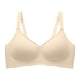 thumbnail image 1 of VBARHMQRT Black Bra Top Comfortable Seamless Full Coverage Bra for Women Wireless Bras with Soft Support Regular and Plus Size, 1 of 6
