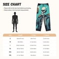 thumbnail image 3 of Balery Vintage Skull Beer Pantalones de pijama para mujer, pijamas ultraligeros, pantalones de estar por casa-Medium, 3 of 6