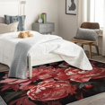 thumbnail image 4 of Peony Rugs for Living Room Bedroom - Flowers Rug 4x5 - Floral Carpet for Home Decor - Washable Non Slip Patterned Indoor Large Area Rug - Soft & Low Pile (ZN&639), 4 of 7