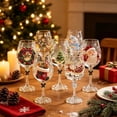 thumbnail image 2 of Christmas 3D Wine Glass Collection Gift Box Set,3D Christmas Glassware with Raised Holiday Designs,Festive Christmas Glass Cups for Wine,Drinks,Party and Home Decor(A5), 2 of 7