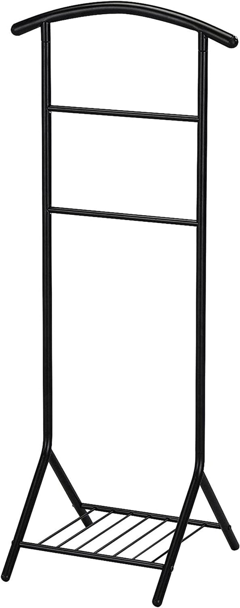Black Kings Brand Millett Wood Suit Valet Stand Clothes Rack Chrome 