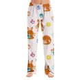 thumbnail image 2 of Hearthz Easter Pajamas for Women Pants Cute Rabbit Bunny Print Wide Leg Lounge Pants Women Baggy Soft Comfy Lightweight Sleep Pants for Women Soft, 2 of 8