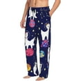 thumbnail image 2 of Xecao Lama in Space Men's Straight Lounge Pajama Pants: The Ultimate in Comfortable Sleepwear, 2 of 9