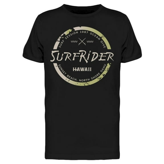Surf Rider Hawaii T-Shirt Men -Image by Shutterstock, Male 3X-Large