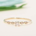 thumbnail image 5 of HeartsAndYou Five Stone Solitaire Engagement Ring for Women 1ct Round Cut Moissanite 18k Yellow Gold Over Silver, 5 of 9