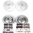 thumbnail image 3 of PowerStop Front and Rear Z23 Evolution Sport Carbon-Fiber Ceramic Brake Pad and Drilled & Slotted Rotor Kit Fits: DODGE Select Models K8170, 3 of 10