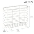 thumbnail image 3 of mDesign Steel Magazine Holder Storage Organizer Bin - White, 3 of 5