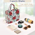 thumbnail image 4 of Corduroy Tote Bag for Women Shoulder Handbags Fashion Ladies Purses Satchel Messenger Bags Red Berries and Flowers M, 4 of 8