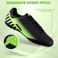 thumbnail image 2 of Vizari Kid's Santos JR Turf Soccer Shoes for Boys and Girls | Turf Cleats for Hard Indoor and Outdoor Surfaces and Fields, 2 of 5