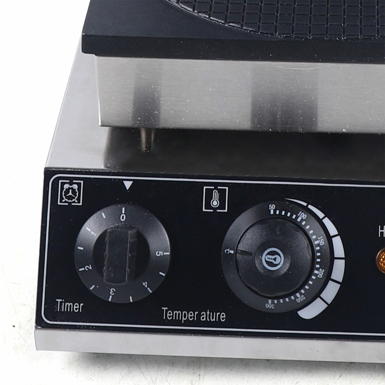 Commercial Nonstick Electric Waffle Maker, Stainless Steel