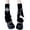 A, variant on Women Skull Crosses Bone Leg Warmers Socks Japanese Striped Knitted Long Socks Punk Baggy Foot Cover Streetwear
