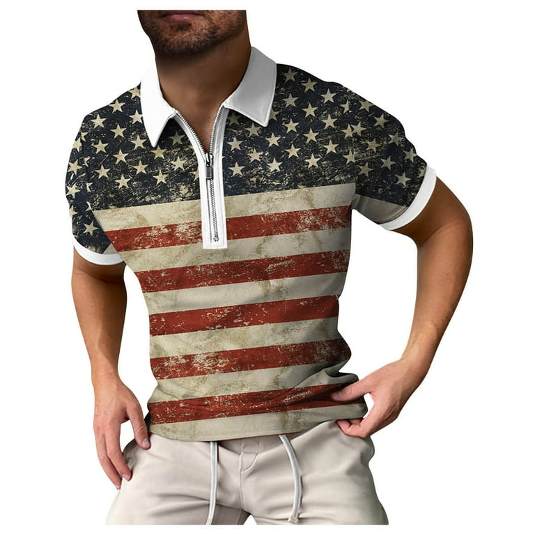 Stars and hotsell stripes golf shirts