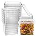 thumbnail image 3 of 64-oz Square clear Deli containers with Lids Stackable, Tamper-Proof BPA-Free Food Storage containers Recyclable Space Saver Airtight container for Kitchen Storage, Meal Prep, Take Out 20, 3 of 4