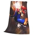 thumbnail image 7 of Lsque Mario Pattern Fuzzy Fleece Throw Blanket Extra Large,Super Soft,Fluffy and Warm Blankets for Couch,Bed,All Season Use (60"x50"), 7 of 7