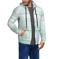 thumbnail image 2 of Goofa Flowers And Turquoise Wooden Pattern Mens Full-zip Hoodie, Zip-up Pullover Hooded Sweatshirt, Kangaroo Pocket Hoodie Ideal for Daily Wear, Travel, and Home-X-Large, 2 of 5