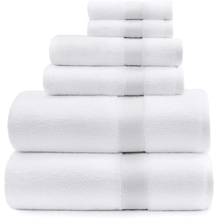 Lynova Towels (Set of 6) The Real Luxury Hotel Towel, 100% Cotton, 2 Bath Towels, 2 Hand Towels, 2 Wash Cloths