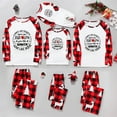 thumbnail image 5 of Red Plaid Rudolph-Themed Family Christmas Pajamas, Matching Set for Families and Pets, Cotton Blend, 5 of 7