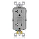 thumbnail image 1 of Leviton AFCI Outlet 20 Amp Autoprueba resistente a manipulaciones con luz indicadora LED Protección contra incendios eléctricos AFTR2-GY Gris, 1 of 7