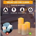 thumbnail image 3 of 10 Velas Eléctrica Led Sin Llama Control Remoto Impermeable, 3 of 4