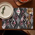 thumbnail image 5 of Pioneer Flower Floral Print Pattern Summer Placemats Table Placemats Set Of 4-Linen Kitchen Washable Placemats Table Mats 12x18 Inch Non-Slip Heat Resistant, 5 of 6