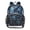 Blue Leaves and Snowflakes, variant on PVC Transparent Backpacks Clear Backpack for Travel and Outings Rainbow Colors Leopard Print
