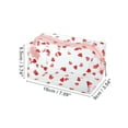 thumbnail image 2 of 1 Pc Bolsa de Maquillaje de Corazón Transparente Portátil para Vacaciones y Viajes de Negocios Rojo, 2 of 4