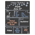 thumbnail image 2 of Cohas Paws Theme Pet Milestone Chalkboard, 15 by 20 inches, 3 Pastel Markers, 2 of 6