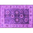 thumbnail image 1 of Ahgly Company Indoor Rectangle Oriental Purple Industrial Area Rugs, 2' x 4', 1 of 4