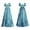 Light Blue, variant on Kilaqueen Regency Victorian Tea Party Gown for Women Halloween Witch Costume Medieval Peasant Satin Dress