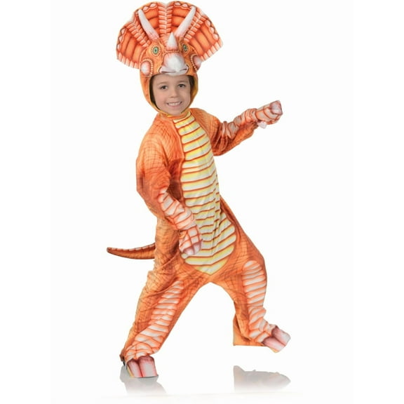 Underwraps Orange T-Rex Printed Child Costume | Medium Unisex