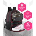 thumbnail image 2 of Mesh Black Basketball Soccer Bag Backpack Sports Volleyball Football Bag with Ball and Shoe Compartment for Man Women Ball Equipment Bag All Sports, 2 of 6