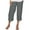 Gray, variant on Capri Pants for Women, Xunlbb Women’s Elastic Waist Summer Solid Casual Fashion Outing Capris Length Pants(Blue,S)