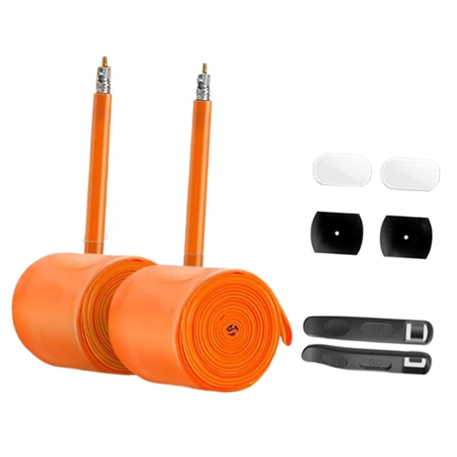 2 piezas Tubos internos de bicicleta TPU de reemplazo ultraligero para neumáticos Road Bicycles 45 mm