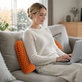 thumbnail image 4 of Orthopedic Memory Foam Lumbar Support Pillow Ergonomic Back Cushion 12.6"x9.4"x5.1" Removable Washable Cotton Cover Pressure Relief for Office Chair Car Seat Home Use, 4 of 6