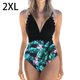 thumbnail image 2 of Soidarity Traje de baño de mujer Traje de baño de moda Traje de baño de moda Verde + Flor blanca S Deportes acuáticos Flor negra + verde 2XL Soidarity OD021064-20, 2 of 5