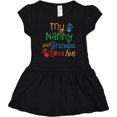 thumbnail image 3 of Inktastic Nanny and Grandpa Love Me Girls Baby Dress, 3 of 5