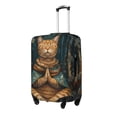 thumbnail image 2 of Daiia Surreal Meditating Cat Luggage Cover, Thickened Washable Travel Luggage Covers, Elastic Unique Baggage Covers for 18-20 inch Luggage-X-Large, 2 of 9