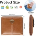 thumbnail image 3 of Wallet Women RFID Blocking Small Bifold Leather Pocket Wallet Zipper Coin Pocket Ladies Mini Purse with ID Window, 3 of 6