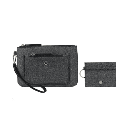 BCBGeneration Hannah Wristlet and Key Ring ID Pouch, 2-Piece Set Gifts for Women and Girls Boxed Gift Set
