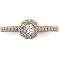 thumbnail image 4 of 14K Yellow Gold Eternal Promise Lab Grown Diamond Halo Complete Ring - Ring Size 7.0-3.1gm, 4 of 8