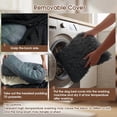 thumbnail image 4 of Exnote Calming Dog Bed for Furniture Protector, Shaggy Plush Pet Sofa Cover with Removable Washable Cover, Non-Slip Soft Dog Mat for Small Medium Large Dogs and Cats, Deep Grey, 4 of 9