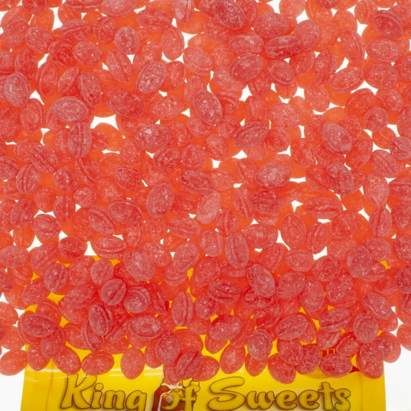 Claey's Peppermint Sanded Drops 5 Pounds Old-Fashioned Hard Candy in a Resealable King of Sweets Bag