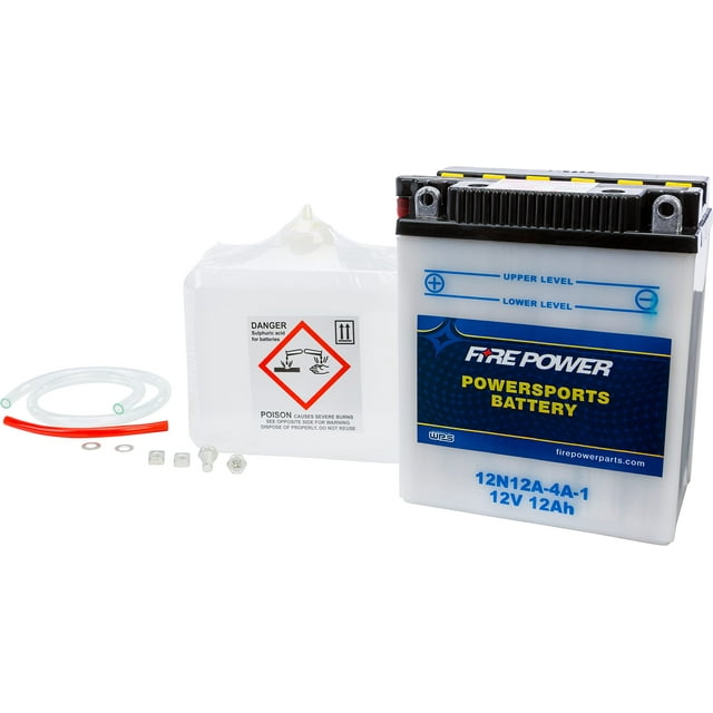 WPS Western Power Sports Conventionnel 12V Batterie Standard avec Bloc d'Acide