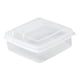 thumbnail image 4 of 5 recipientes para queso en rodajas, bloque de , recipiente transparente para preparación de comidas, soporte para con tapa abatib, 4 of 9