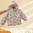thumbnail image 4 of Hicidod Baby Down Coat Hooded Light Winter Thicken Warm Jacket Hooded Windproof Zip Up Puffer Coats Outwear 2025, 4 of 6