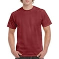 thumbnail image 1 of Gildan Mens Heavy Cotton T-Shirt, M, Garnet, 1 of 2